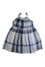A Blue Sleeveless Dresses from Burberry in size 6T for girl. (Front View)