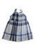 A Blue Sleeveless Dresses from Burberry in size 6T for girl. (Back View)