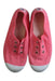 A Pink Slip Ons from Cienta in size 7Y for girl. (Back View)