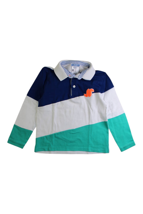 A Multicolour Long Sleeve Polos from Jacadi in size 4T for boy. (Front View)