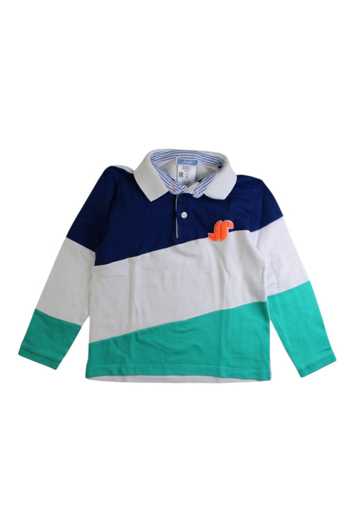 A Multicolour Long Sleeve Polos from Jacadi in size 4T for boy. (Front View)