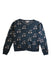 A Navy Cardigans from Bonpoint in size 8Y for girl. (Front View)