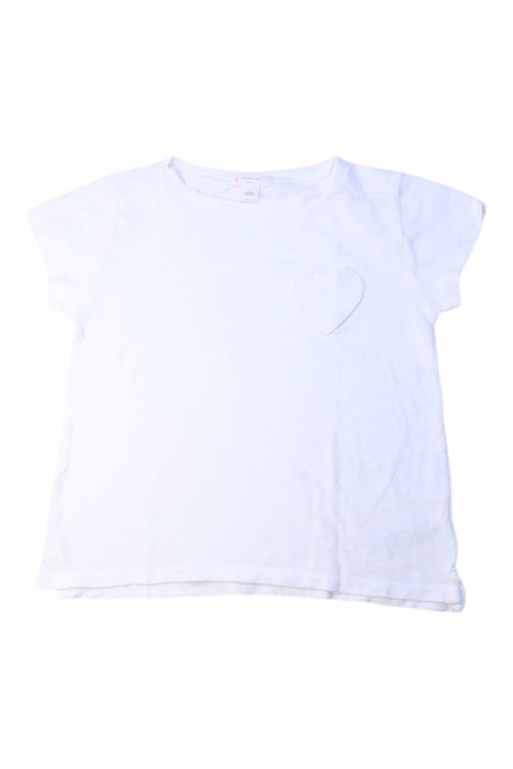 A White Short Sleeve T Shirts from Crewcuts in size 4T for girl. (Front View)