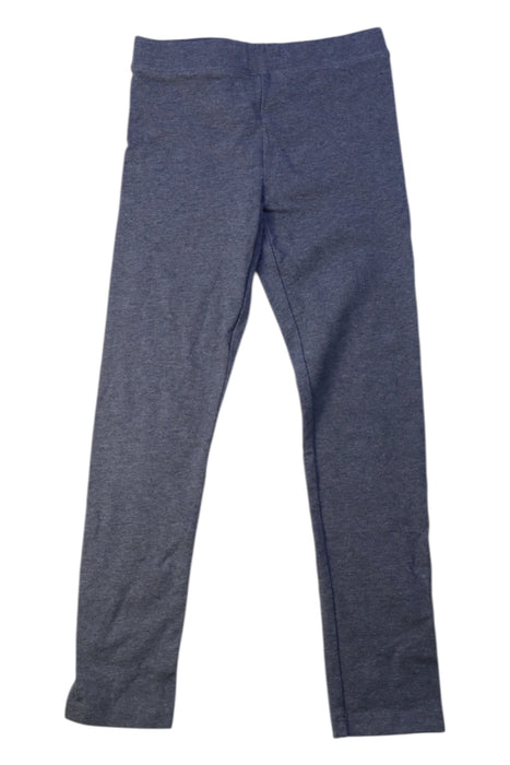 A Blue Leggings from Crewcuts in size 6T for girl. (Front View)