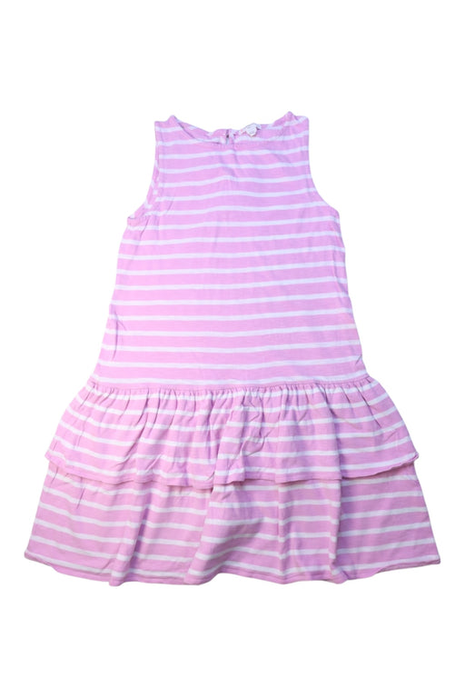 A Pink Sleeveless Dresses from Crewcuts in size 7Y for girl. (Front View)