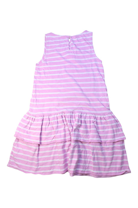 A Pink Sleeveless Dresses from Crewcuts in size 7Y for girl. (Back View)