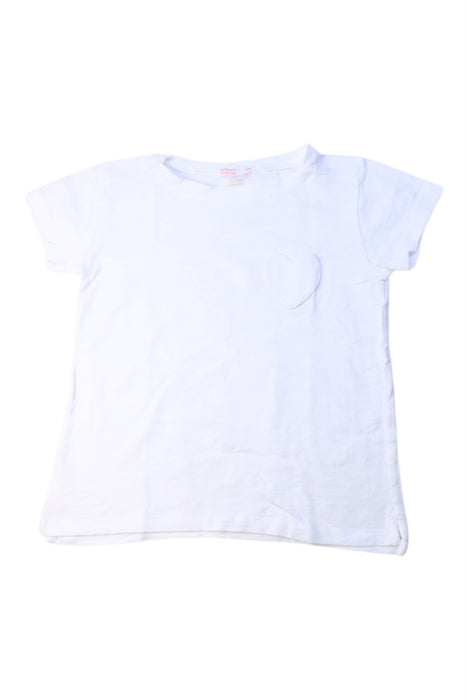 A White Short Sleeve T Shirts from Crewcuts in size 4T for girl. (Front View)