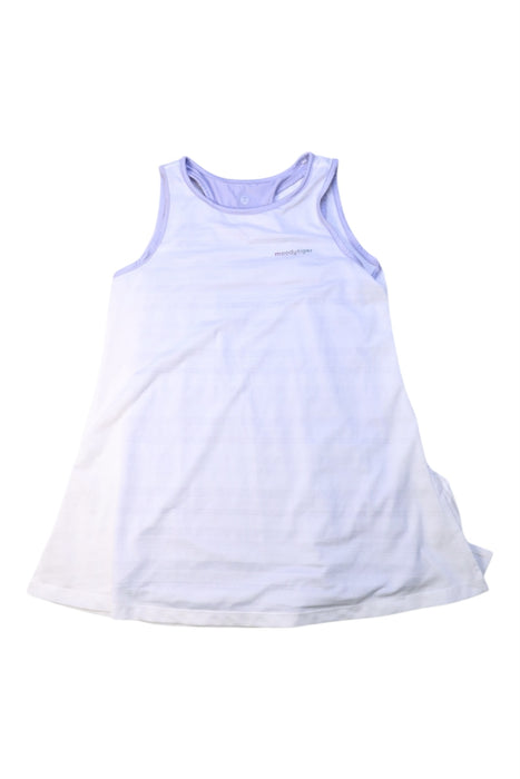 A White Sleeveless Dresses from Moody Tiger in size 4T for girl. (Front View)