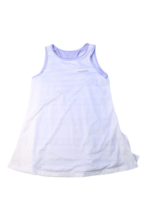 A White Sleeveless Dresses from Moody Tiger in size 4T for girl. (Front View)