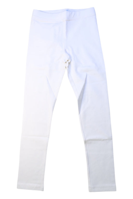 A White Leggings from Crewcuts in size 7Y for girl. (Front View)