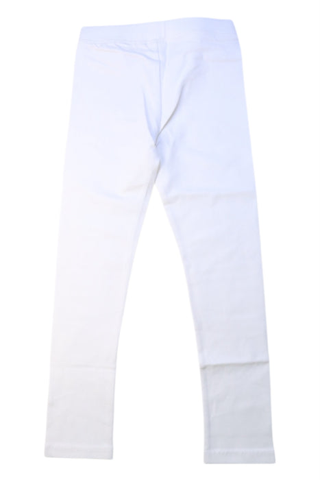 A White Leggings from Crewcuts in size 6T for girl. (Back View)