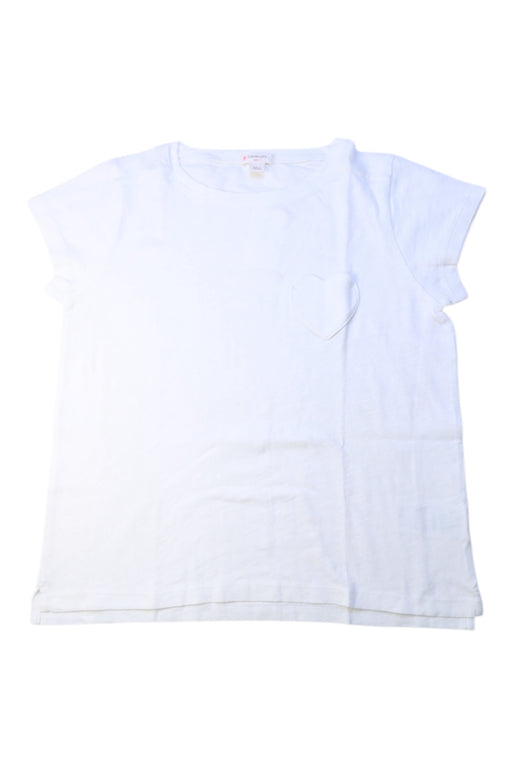 A White Short Sleeve T Shirts from Crewcuts in size 10Y for girl. (Front View)