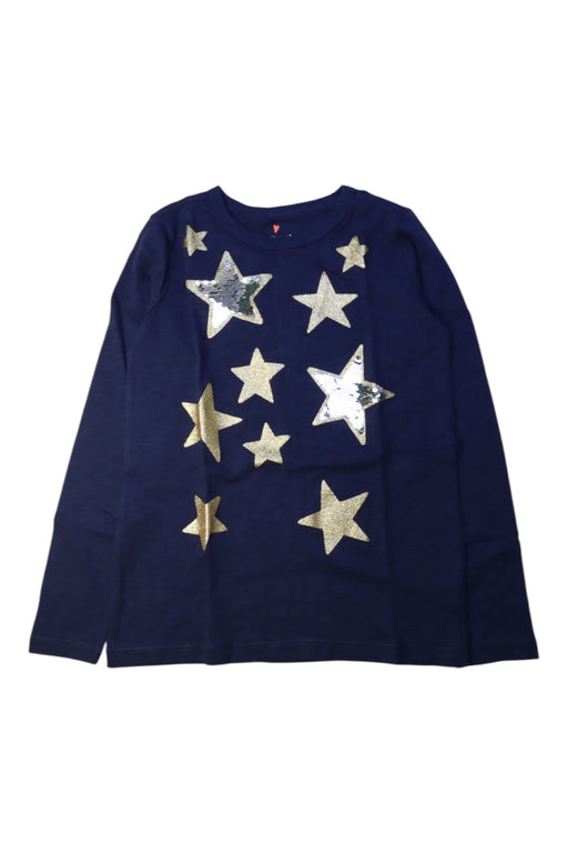 A Navy Long Sleeve Tops from Crewcuts in size 8Y for girl. (Front View)