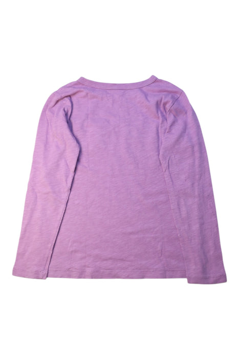 A Purple Long Sleeve Tops from Crewcuts in size 6T for girl. (Back View)