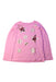 A Pink Long Sleeve Tops from Crewcuts in size 6T for girl. (Front View)