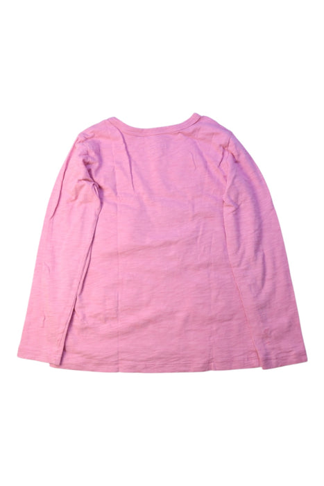 A Pink Long Sleeve Tops from Crewcuts in size 6T for girl. (Back View)