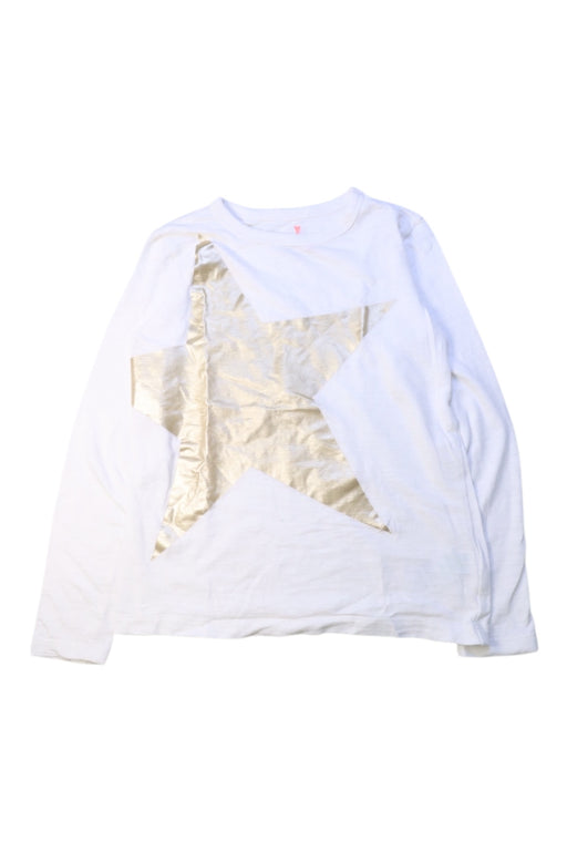 A White Long Sleeve Tops from Crewcuts in size 6T for girl. (Front View)