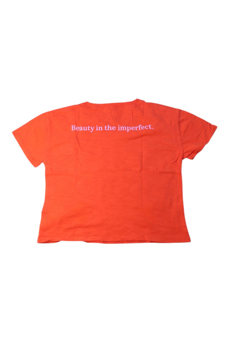 A Orange Short Sleeve T Shirts from Crewcuts in size 6T for girl. (Back View)