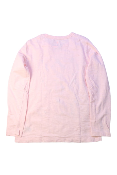 A Pink Long Sleeve T Shirts from Crewcuts in size 6T for girl. (Back View)
