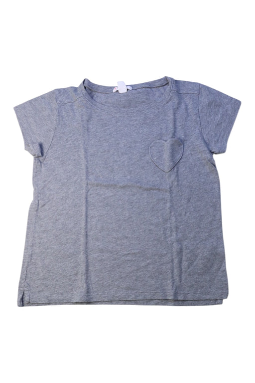 A Grey Short Sleeve T Shirts from Crewcuts in size 6T for girl. (Front View)