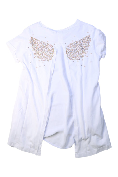 A White Short Sleeve Tops from Karl Marc John in size 12Y for girl. (Back View)
