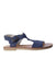 A Blue Sandals from Walnut in size 7Y for girl. (Front View)
