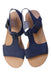 A Blue Sandals from Walnut in size 7Y for girl. (Back View)