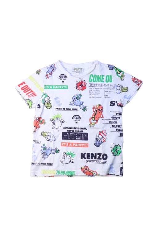 A Multicolour Short Sleeve T Shirts from Kenzo in size 4T for boy. (Front View)