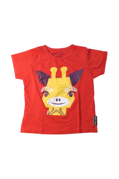 A Red Short Sleeve T Shirts from Coq en Pâte in size 4T for boy. (Front View)