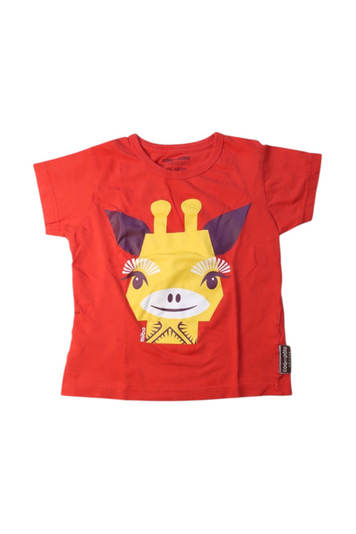 A Red Short Sleeve T Shirts from Coq en Pâte in size 4T for boy. (Front View)