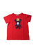 A Red Short Sleeve T Shirts from Miki House in size 4T for boy. (Front View)