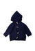 A Navy Hooded Sweatshirts from Seed in size 6-12M for boy. (Front View)