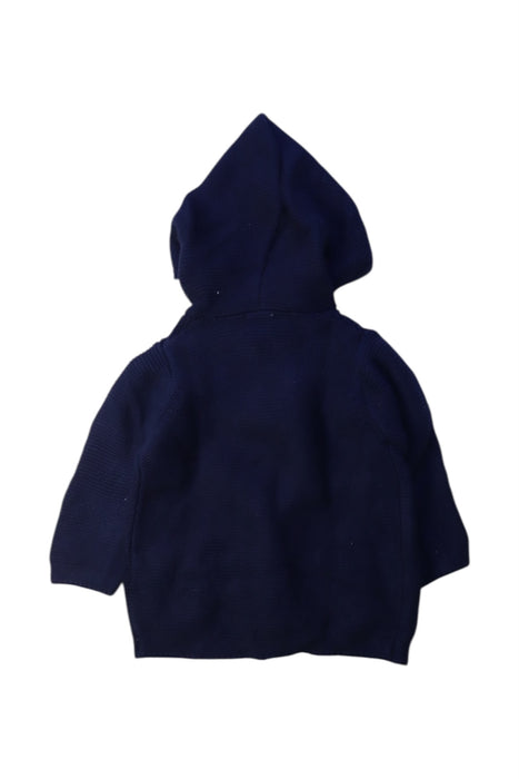 A Navy Hooded Sweatshirts from Seed in size 6-12M for boy. (Back View)