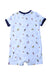A Blue Short Sleeve Rompers from Ralph Lauren in size 12-18M for boy. (Back View)