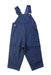 A Blue Long Overalls from Bonton in size 6-12M for boy. (Front View)