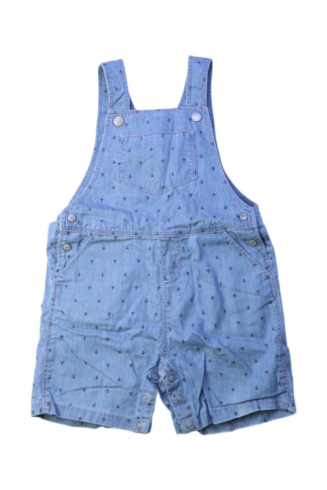 A Blue Overall Shorts from Petit Bateau in size 12-18M for neutral. (Front View)