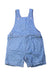 A Blue Overall Shorts from Petit Bateau in size 12-18M for neutral. (Front View)