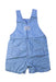A Blue Overall Shorts from Petit Bateau in size 12-18M for neutral. (Back View)