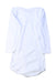 A White Long Sleeve Bodysuits from Petit Bateau in size 12-18M for neutral. (Back View)