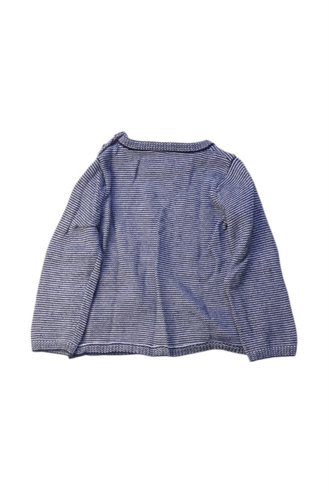 A Blue Long Sleeve Tops from Petit Bateau in size 6-12M for boy. (Back View)