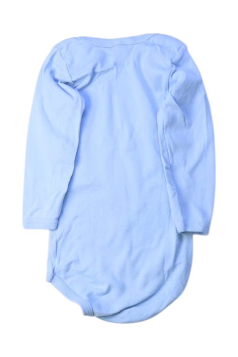 A Blue Long Sleeve Bodysuits from Petit Bateau in size 12-18M for boy. (Back View)