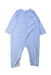 A Blue Onesies from Petit Bateau in size 12-18M for boy. (Front View)
