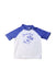 A White Rash Guards from Janie & Jack in size 6-12M for boy. (Front View)