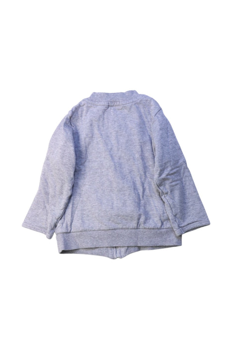 A Grey Lightweight Jackets from Miki House in size 12-18M for boy. (Back View)
