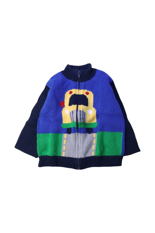 A Multicolour Zippered Sweatshirts from Florence Eiseman in size 12-18M for boy. (Front View)