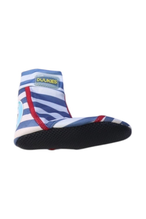 A Blue Aqua Shoes from Duukies in size 12-18M for neutral. (Front View)