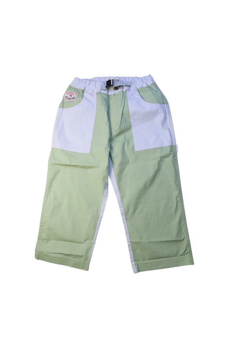 A Green Casual Pants from As Know As Ponpoko in size 10Y for boy. (Front View)