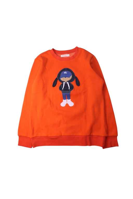 A Orange Crewneck Sweatshirts from Momonittu in size 12Y for boy. (Front View)