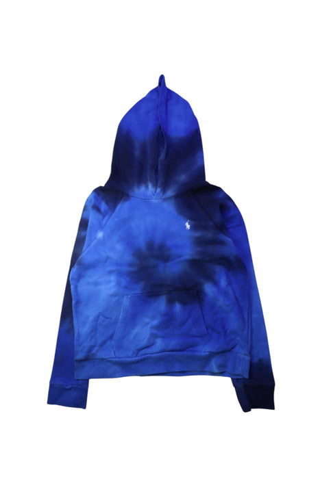 A Blue Hooded Sweatshirts from Polo Ralph Lauren in size 14Y for boy. (Front View)
