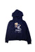 A Navy Hooded Sweatshirts from Polo Ralph Lauren in size 10Y for boy. (Front View)